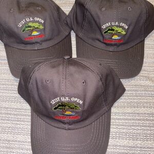 3 Torrey Pines Hats 121st US Open Hat Gray Adjustable Hat Cap